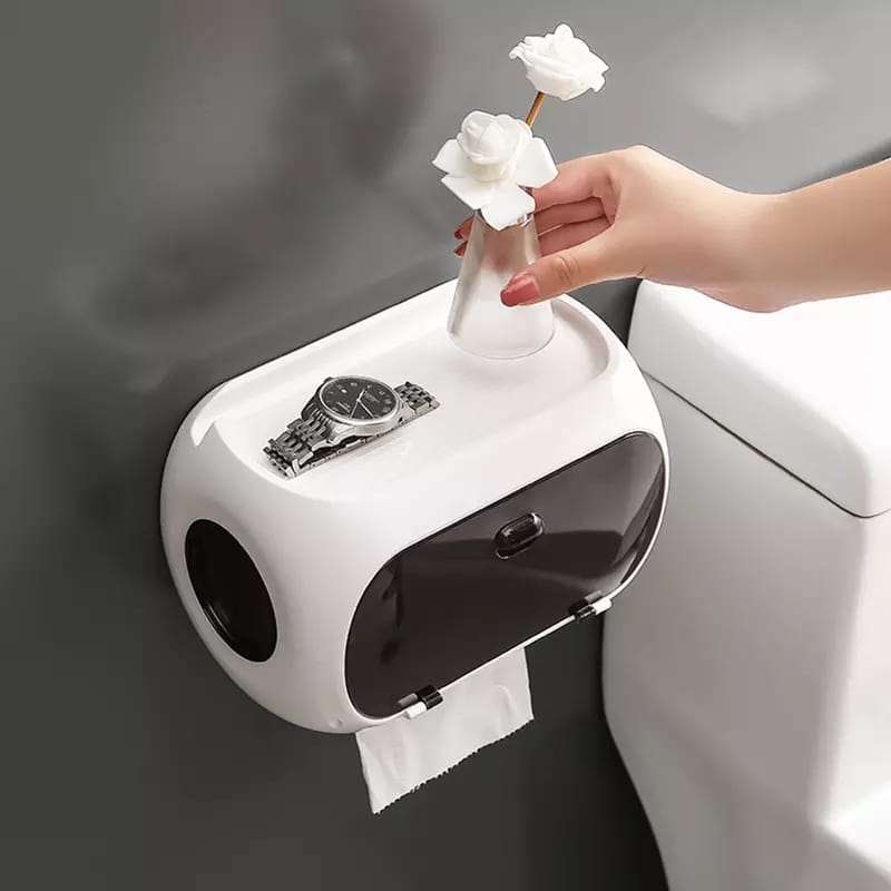 Wall-mounted Non-porous toilet paper holder
